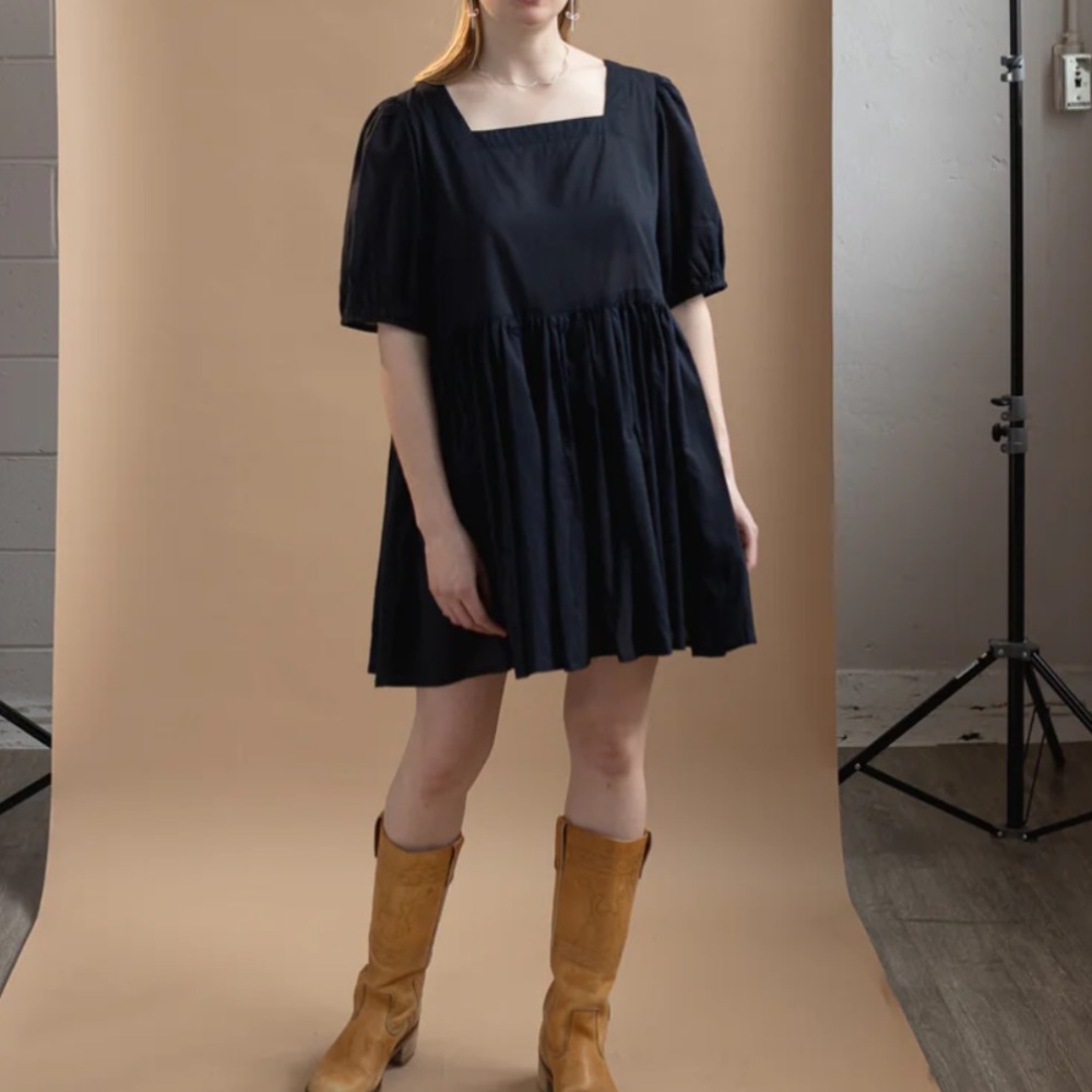 Black babydoll dress